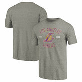 Los Angeles Lakers Team Heritage Tri-Blend T-Shirt Gray - NBA
