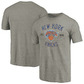 New York Knicks Team Heritage Tri-Blend T-Shirt Gray - NBA