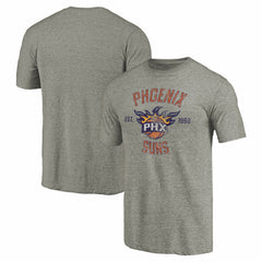 Phoenix Suns Team Heritage Tri-Blend T-Shirt Gray - NBA