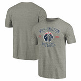 Washington Wizards Team Heritage Tri-Blend T-Shirt Gray - NBA