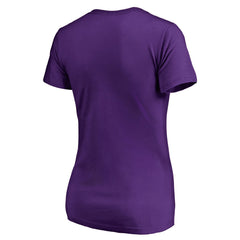 Sacramento Kings Women's X-Ray Slim Fit V-Neck T-Shirt Purple - NBA