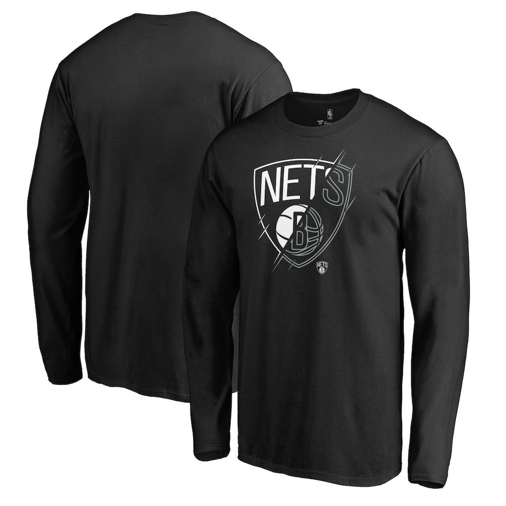 Brooklyn Nets X-Ray Long Sleeve T-Shirt Black - NBA