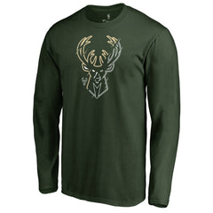 Milwaukee Bucks X-Ray Long Sleeve T-Shirt Green - NBA