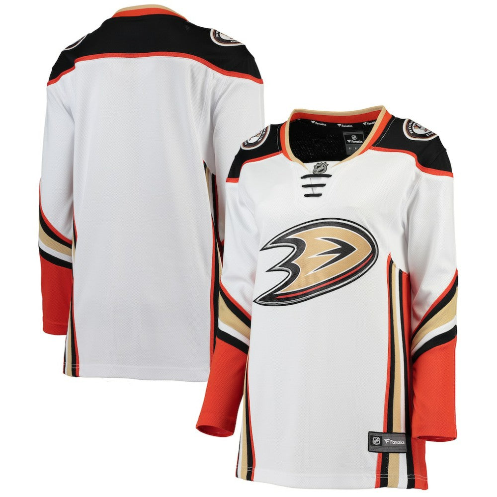 Anaheim Ducks Fanatics Women's Away Breakaway Jersey - White - NHL