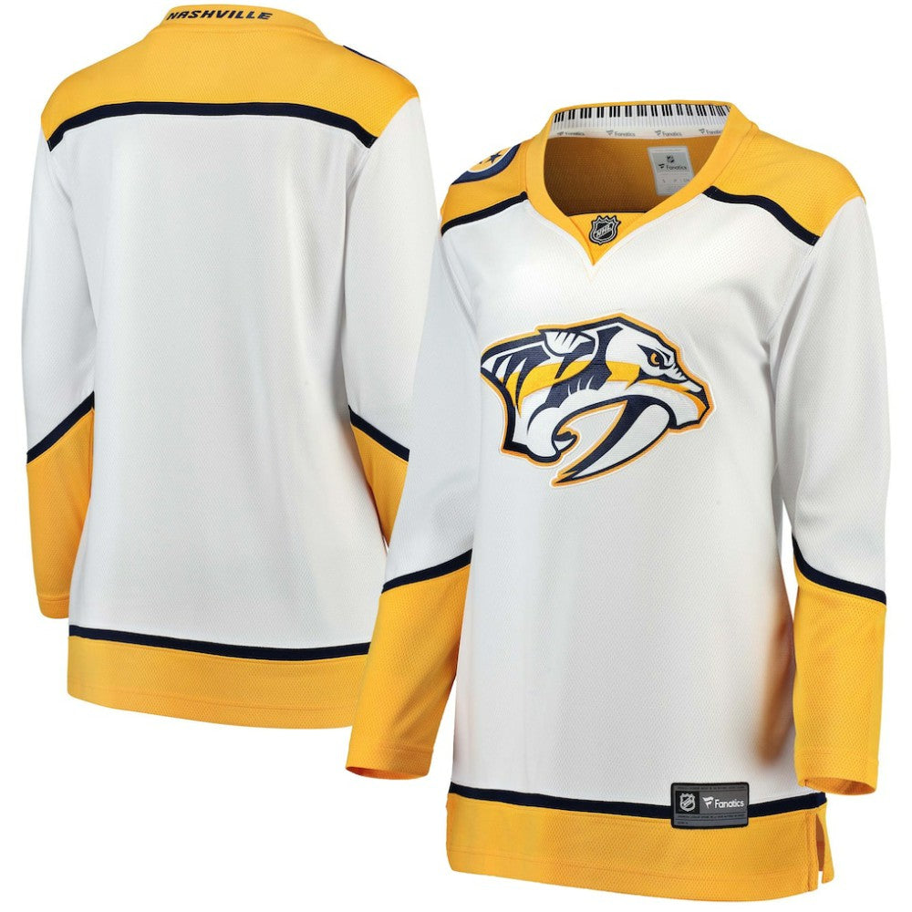 Nashville Predators Fanatics Women's Away Breakaway Jersey - White - NHL