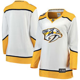 Nashville Predators Fanatics Women's Away Breakaway Jersey - White - NHL