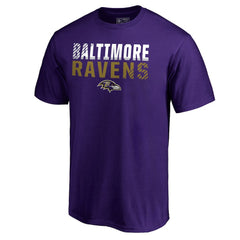 Baltimore Ravens Iconic Collection Fade Out T-Shirt Purple | NFL