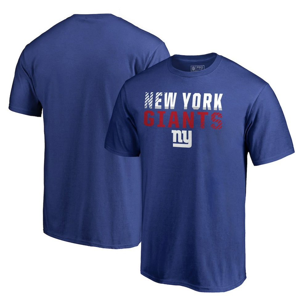 New York Giants Iconic Collection Fade Out T-Shirt Royal | NFL