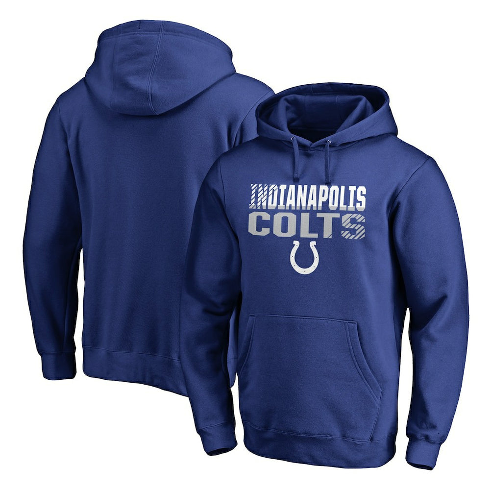 Indianapolis Colts Iconic Collection Fade Out Pullover Hoodie Royal | NFL