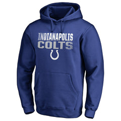 Indianapolis Colts Iconic Collection Fade Out Pullover Hoodie Royal | NFL