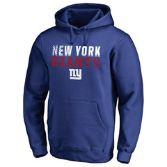 New York Giants Iconic Collection Fade Out Pullover Hoodie Royal | NFL