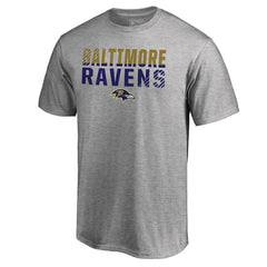 Baltimore Ravens Iconic Collection Fade Out T-Shirt Ash | NFL