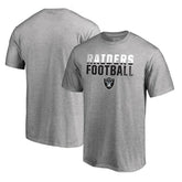 Las Vegas Raiders Iconic Collection Fade Out T-Shirt Ash | NFL