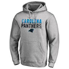 Carolina Panthers Iconic Collection Fade Out Pullover Hoodie Ash | NFL