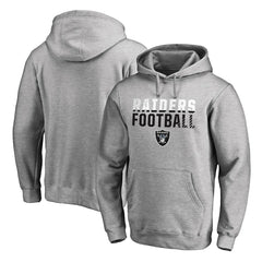 Las Vegas Raiders Iconic Collection Fade Out Pullover Hoodie Ash | NFL