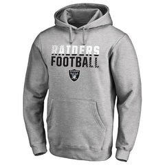Las Vegas Raiders Iconic Collection Fade Out Pullover Hoodie Ash | NFL