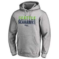 Seattle Seahawks Iconic Collection Fade Out Pullover Hoodie Ash | NFL