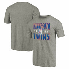 Minnesota Twins Cooperstown Collection Antique Stack Tri-Blend T-Shirt - MLB