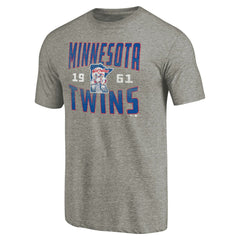 Minnesota Twins Cooperstown Collection Antique Stack Tri-Blend T-Shirt - MLB