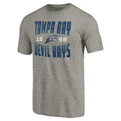 Tampa Bay Rays Cooperstown Collection Antique Stack Tri-Blend T-Shirt - MLB