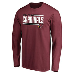 Arizona Cardinals Iconic Collection On Side Stripe Long Sleeve T-Shirt Cardinal | NFL