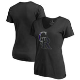 Colorado Rockies Women's X-Ray V-Neck T-Shirt - MLB