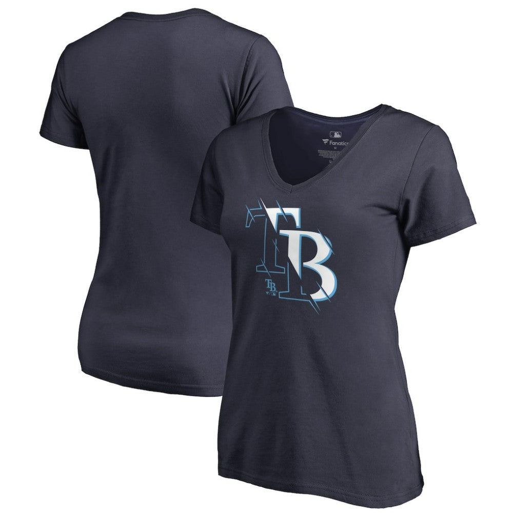 Tampa Bay Rays Women's X-Ray V-Neck T-Shirt - MLB