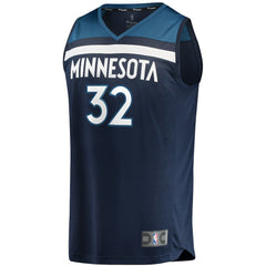 Karl-Anthony Towns Minnesota Timberwolves Fast Break Replica Player Jersey Navy Icon Edition - NBA