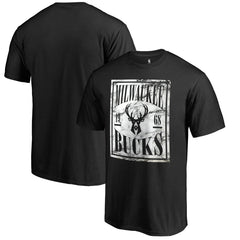 Milwaukee Bucks Black Court Vision T-Shirt - NBA