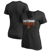 Baltimore Orioles Women's Fade Out V-Neck T-Shirt - MLB