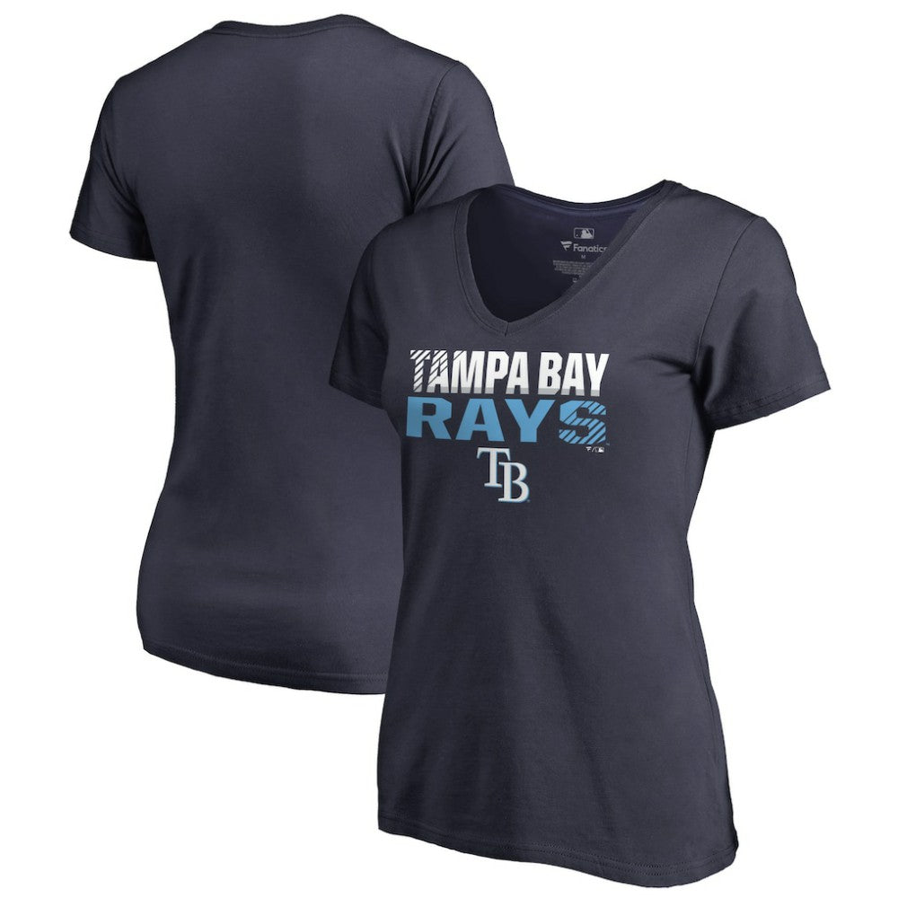Tampa Bay Rays Women's Fade Out V-Neck T-Shirt - MLB