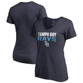 Tampa Bay Rays Women's Fade Out V-Neck T-Shirt - MLB
