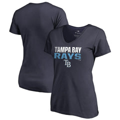 Tampa Bay Rays Women's Fade Out V-Neck T-Shirt - MLB