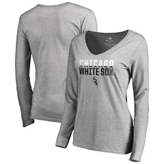 Chicago White Sox Women's Fade Out V-Neck Long Sleeve T-Shirt - MLB