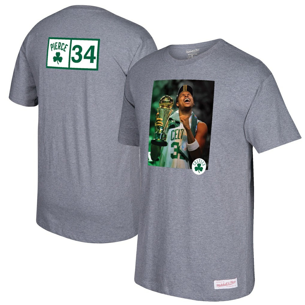 Paul Pierce Boston Celtics Graphic T-Shirt Gray - NBA