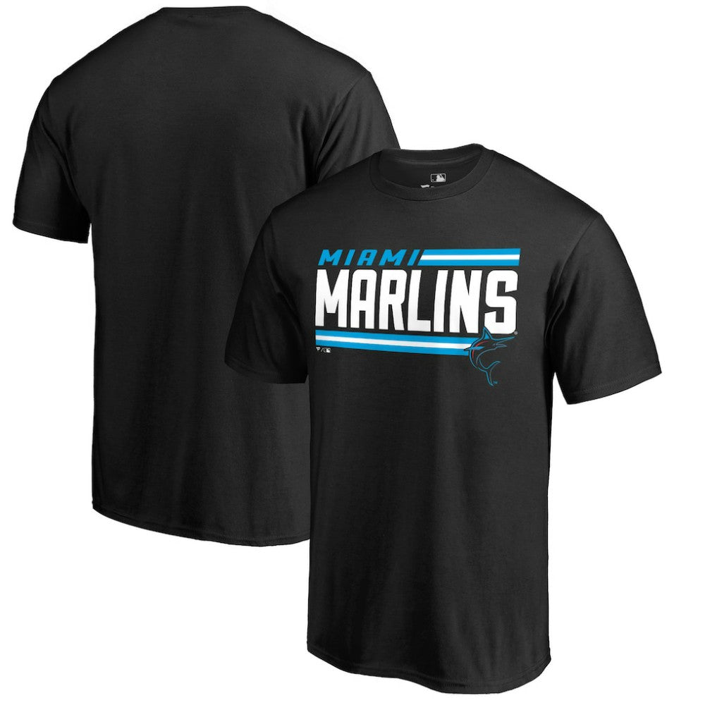 Miami Marlins Onside Stripe T-Shirt - MLB