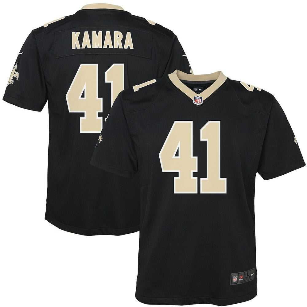 Alvin Kamara New Orleans Saints Youth Game Jersey Black | Nike for Sale