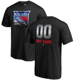 New York Rangers Personalized Midnight Mascot T-Shirt - Black - NHL