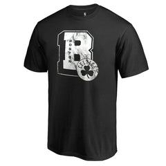 Boston Celtics Letterman T-Shirt Black - NBA