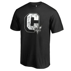 Charlotte Hornets Letterman T-Shirt Black - NBA