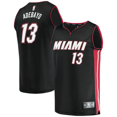 Bam Adebayo Miami Heat Fast Break Replica Player Jersey Icon Edition Black - NBA