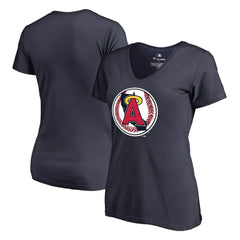 California Angels Women's Cooperstown Collection Vintage Forbes V-Neck T-Shirt - MLB