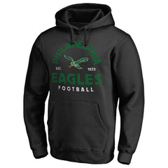 Philadelphia Eagles Timeless Collection Vintage Arch Pullover Hoodie Black | NFL