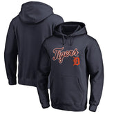 Detroit Tigers Team Lockup Fitted Pullover Hoodie - MLB