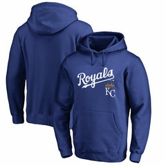 Kansas City Royals Team Lockup Fitted Pullover Hoodie - MLB