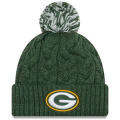 Green Bay Packers New Era Women's Cozy Cable Cuffed Knit Hat Green | NFL