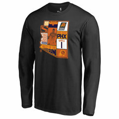 Devin Booker Phoenix Suns Player State Long Sleeve T-Shirt Black - NBA