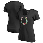 Indianapolis Colts Women's Lovely V-Neck T-Shirt Black | NFL