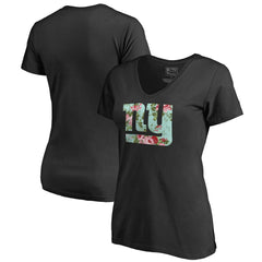 New York Giants Women's Lovely V-Neck T-Shirt Black | NFL