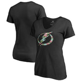 Tampa Bay Lightning Women's Lovely V-Neck T-Shirt - Black - NHL